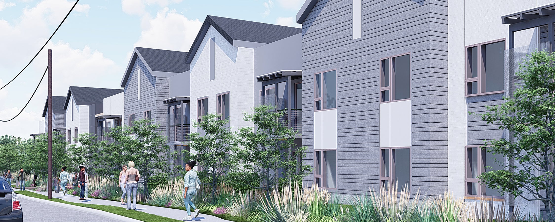 Render of East Campus Graduate Apartments