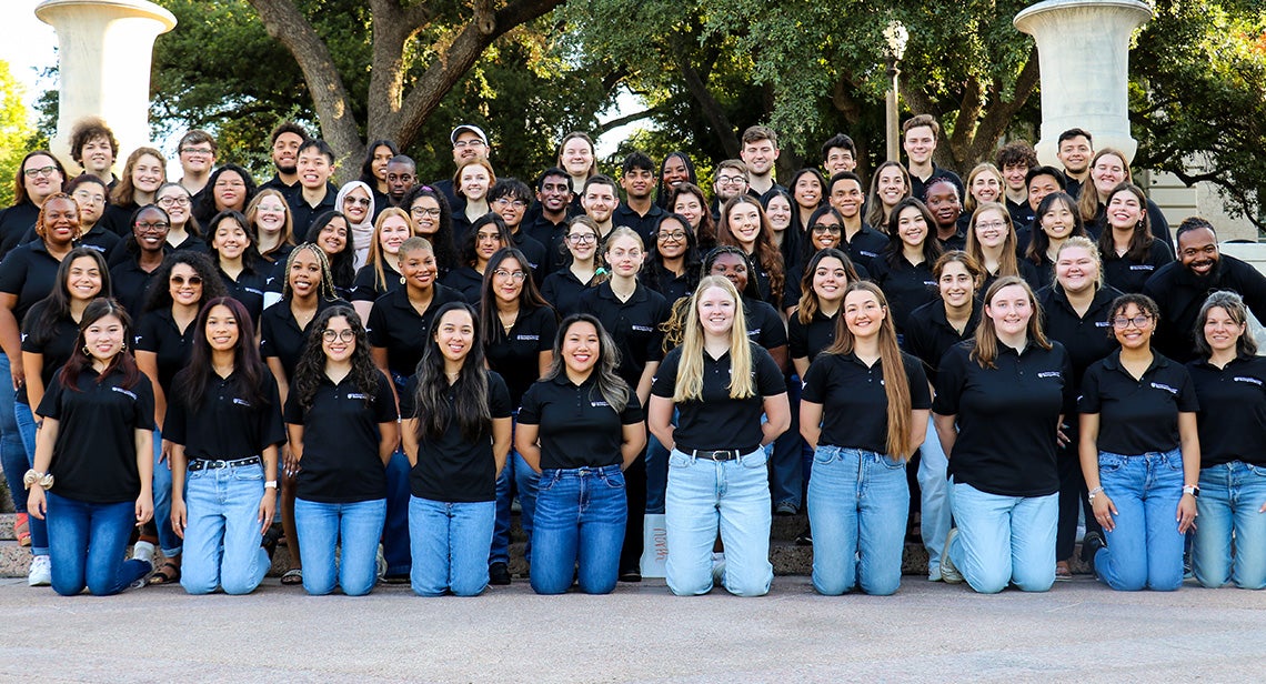 Team photo of the residence hall staff for the north area of campus