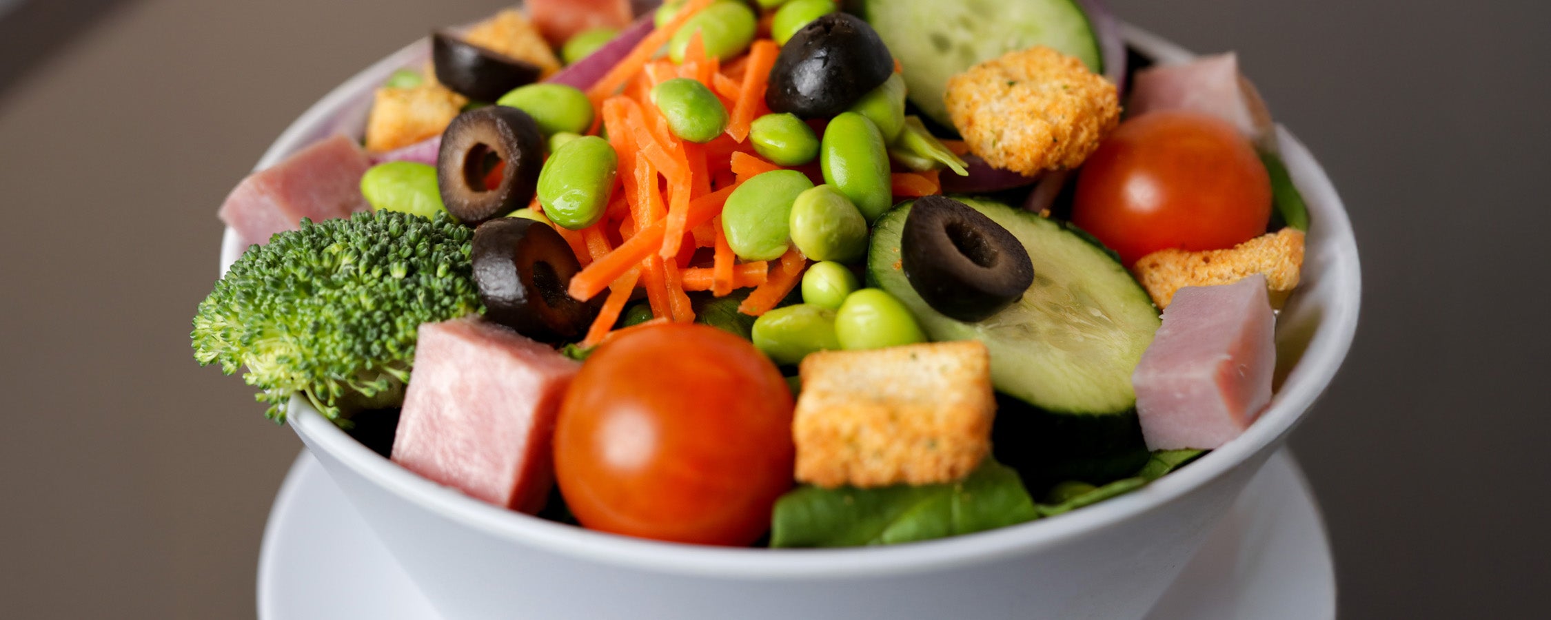 A close-up view of a salad in a bowl