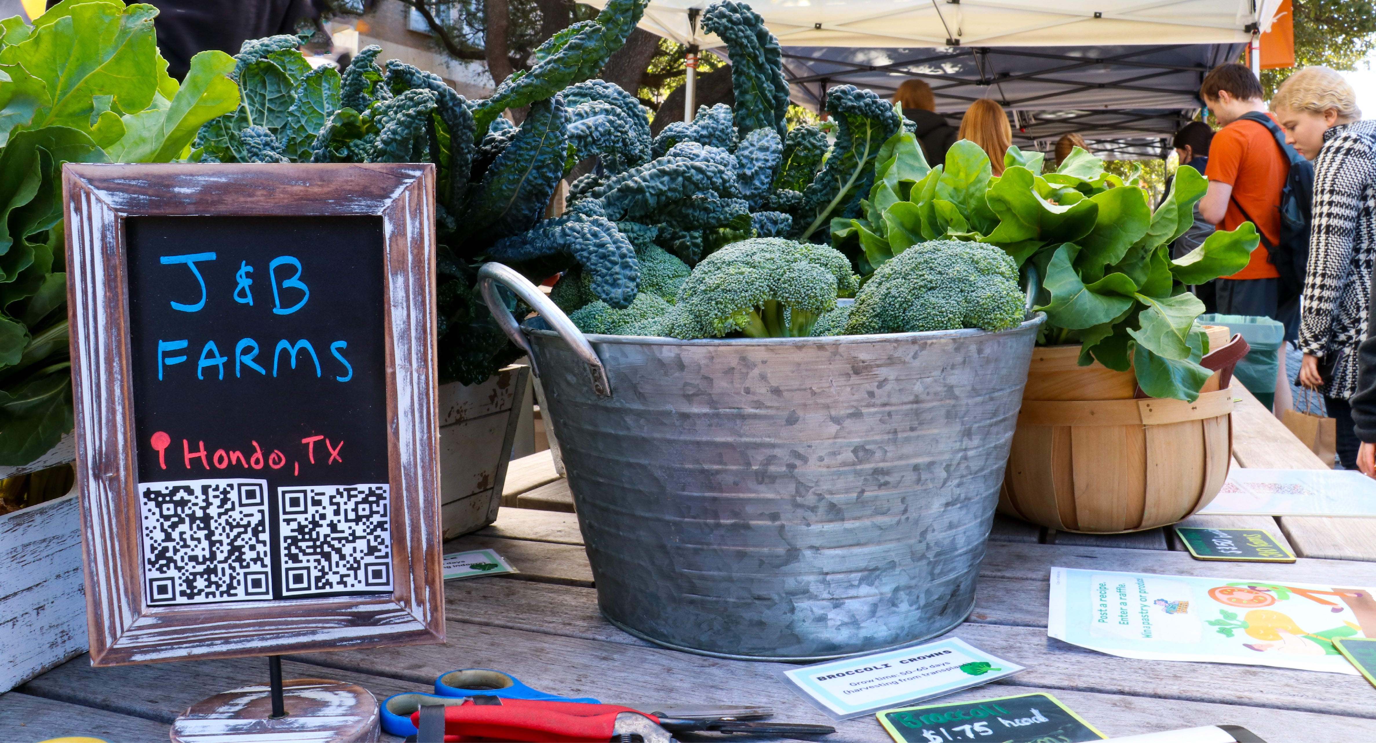  Baskets of produce sold at a UT Farm Stand Market