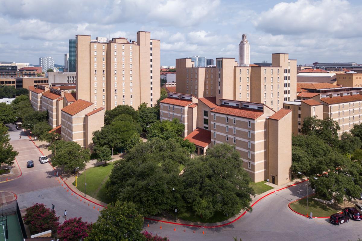 Jester East Hall - aerial view