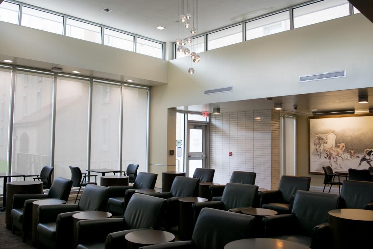 Jester East Residence Hall - lounge with seats