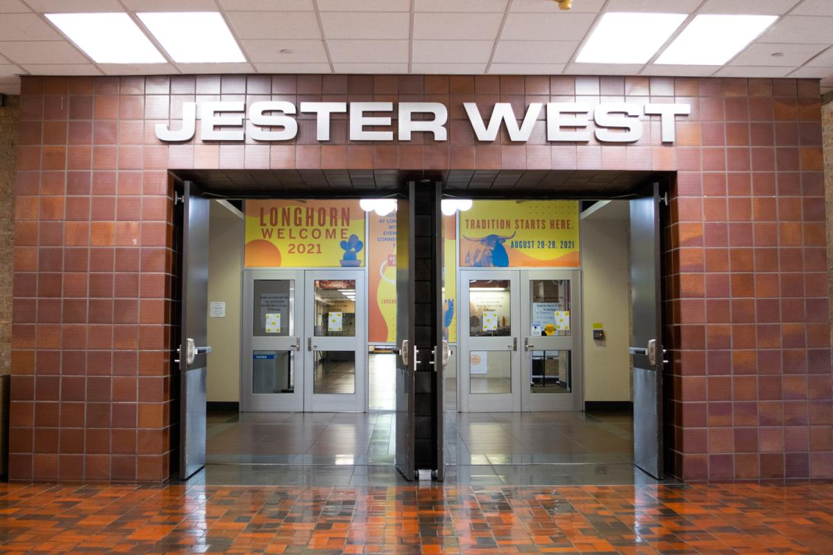 Jester West Residence Hall - doorway