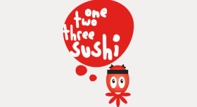 One Two Three Sushi logo One Two Three Sushi