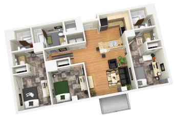 3 bdrm - 3 bath