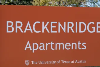 Brackenridge Apartments sign