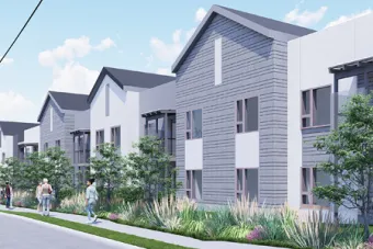 Render of East Campus Graduate Apartments